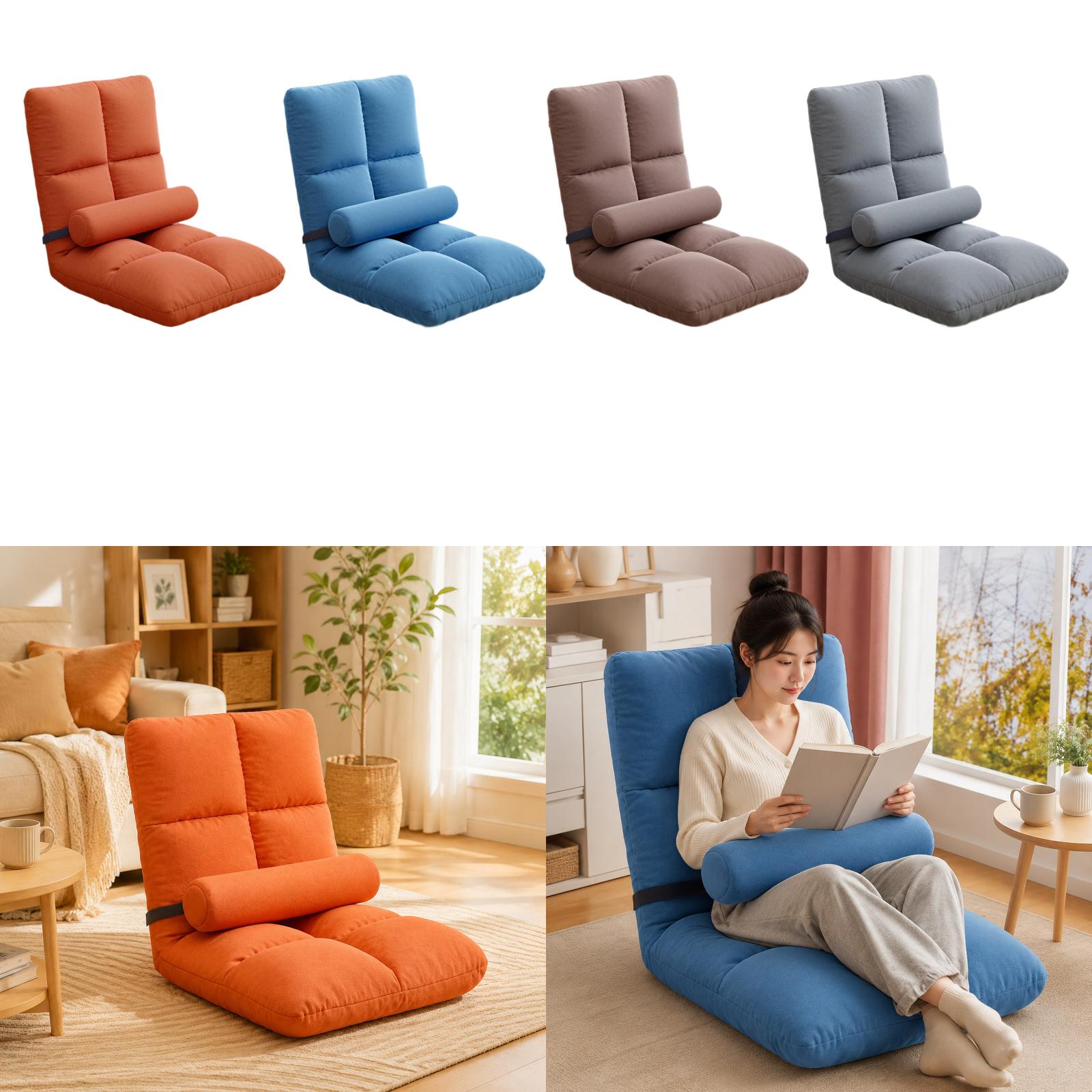 Kids Outdoor Lounge Furniture - Klappbarer Gaming-Sofa-Sessel, Verstellbare Samt-Liege, Schlafcouch für