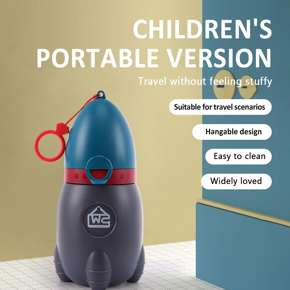 Kids Outdoor Urinal - Tragbares Raketen-Urinal für Kinder, Töpfchentraining-Toilette für