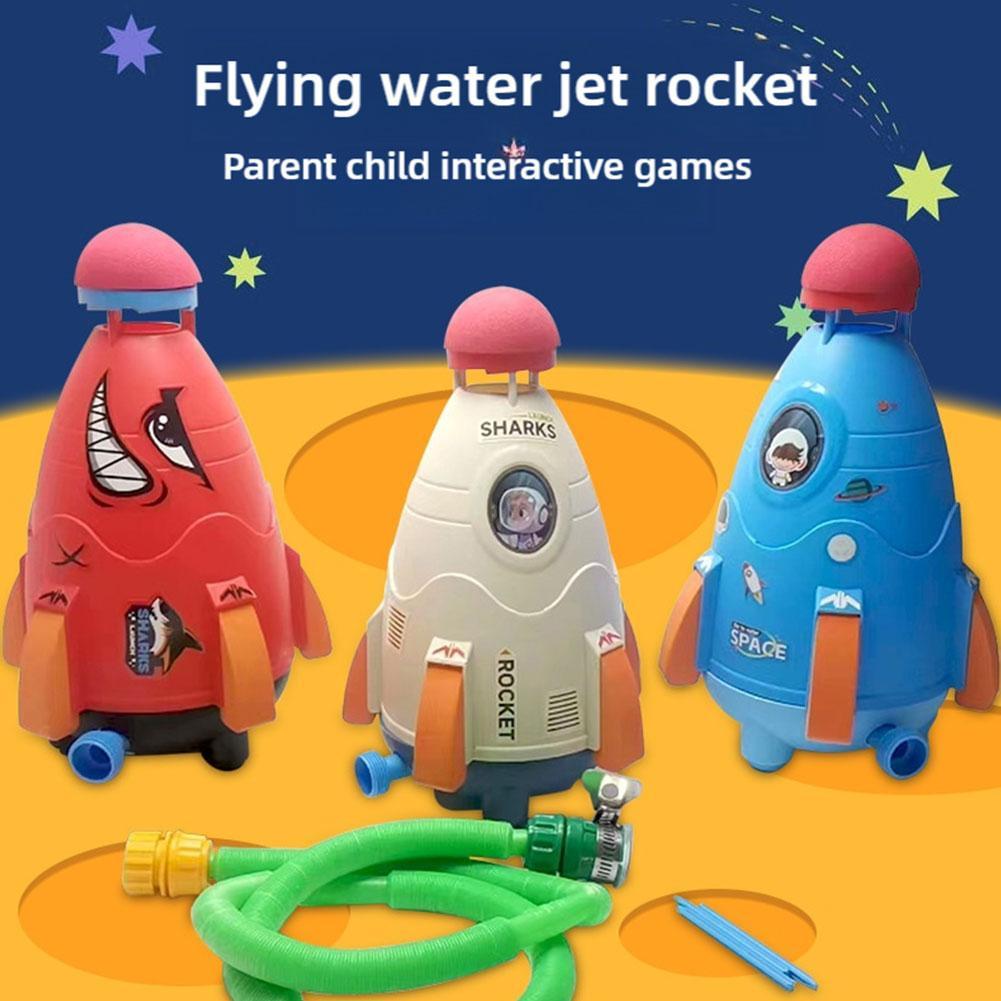 Kids Outdoor Water Sprinkler - Raketenwerfer Spielzeug Rakete Wassersprinkler Wasserdrucklift Sprinkler