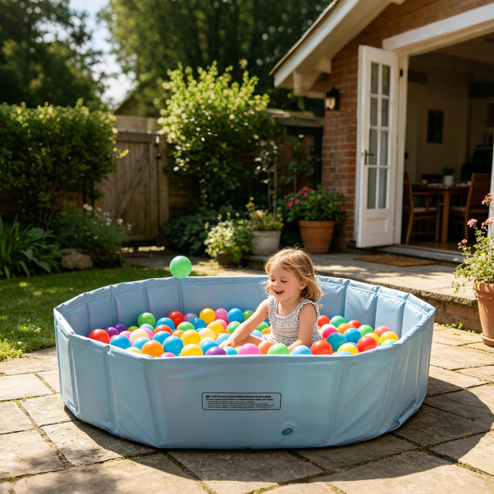 Kids Outdoor Play Yard - Faltbarer Outdoor-Schwimmpool für Haustiere, Tragbarer Spielpool