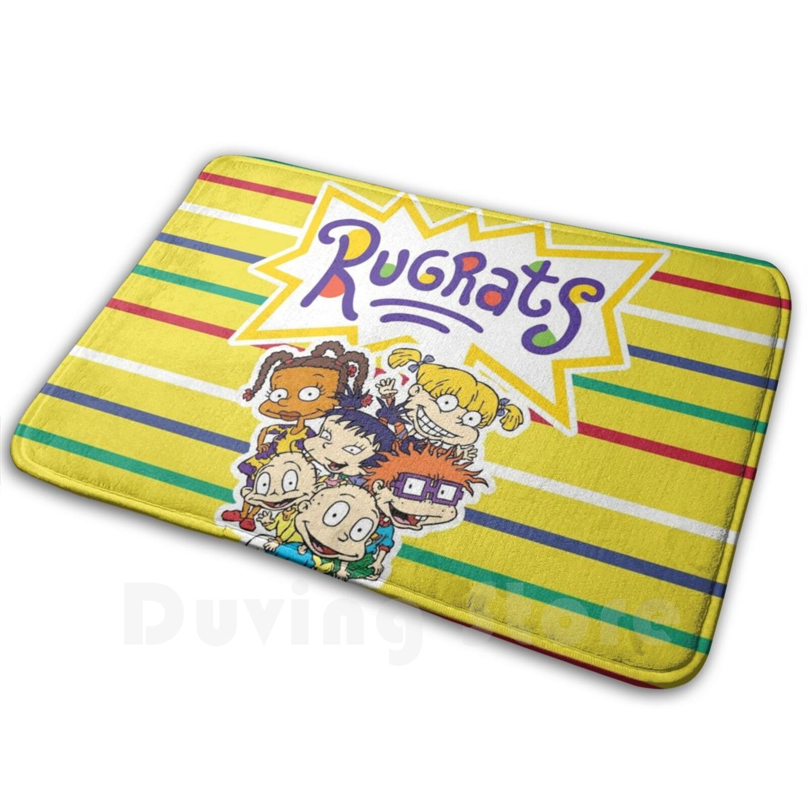 Kids Outdoor Floor Cushions - 90er-Jahre-TV-Show-Teppich, Matte, Teppich, Kissen, weich, rutschfest,