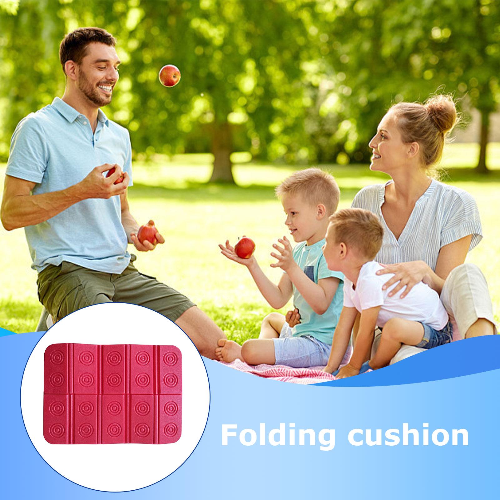 Kids Outdoor Floor Cushions - Faltbares Outdoor-Camping-Sitzkissen, Tragbare Wasserdichte Kälteschutz-Bodenmatte, Zehnfach