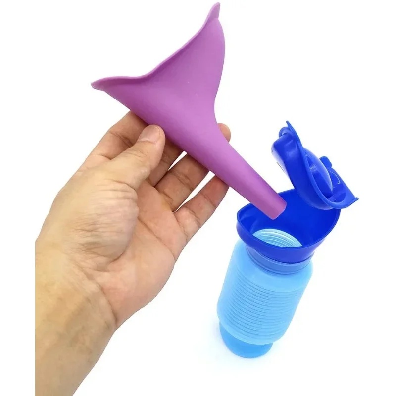 Kids Outdoor Urinal - 1-4 Stück 750ML Tragbare Steh-Urinalflasche, zusammenziehbar,