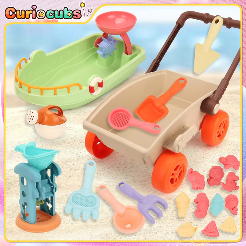 Kids Outdoor Sandbox - Kind Trolley Strand Spielen Spielzeug Sandkasten