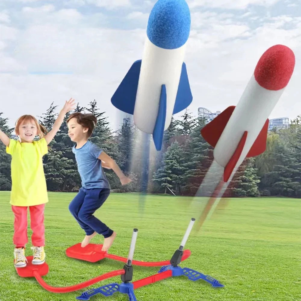 Kids Outdoor Toys B&Q - B Kid Outdoor Raketen-Fußpumpe, Luftbetriebene Flugrakete,