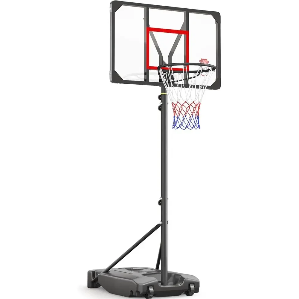 Play Kids Outdoor - Höhenverstellbarer tragbarer Basketballkorb für Kinder, Jugendliche