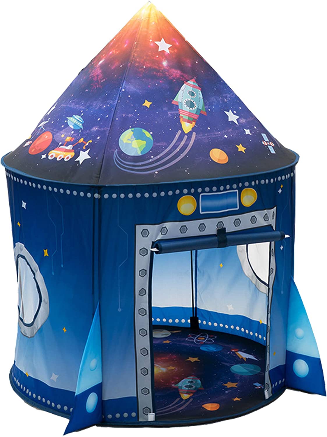 Kids Outdoor Lounge Set - Raketenschiff Kinderzelt Pop-Up-Spielspielzeugzelt für Kinder Großer