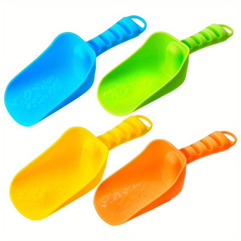 Kids Outdoor Sandbox - Joyfy 4er-Pack Strand-Sandschaufeln Bunte Schaufeln Reise-Sandspielzeug