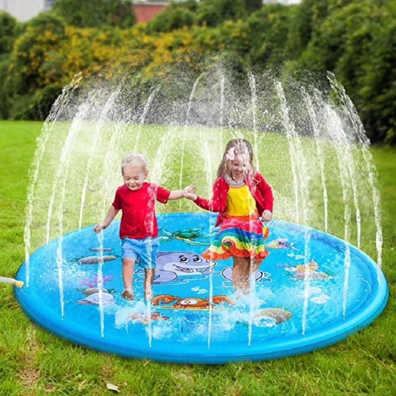 Kids Outdoor Water Sprinkler - 100/170 cm Kinder Aufblasbare Wasser Splash