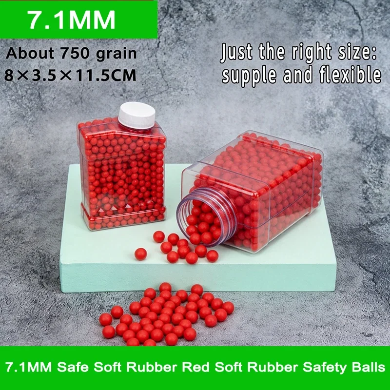 Kids Outdoor House Accessories - 7,1 mm rote, weiche Gummi-Sicherheitsbälle, kompatibel