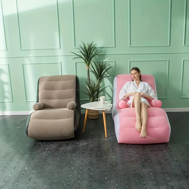 Kids Outdoor Lounge Furniture - Aufblasbare faule Sofa Flock ing PVC