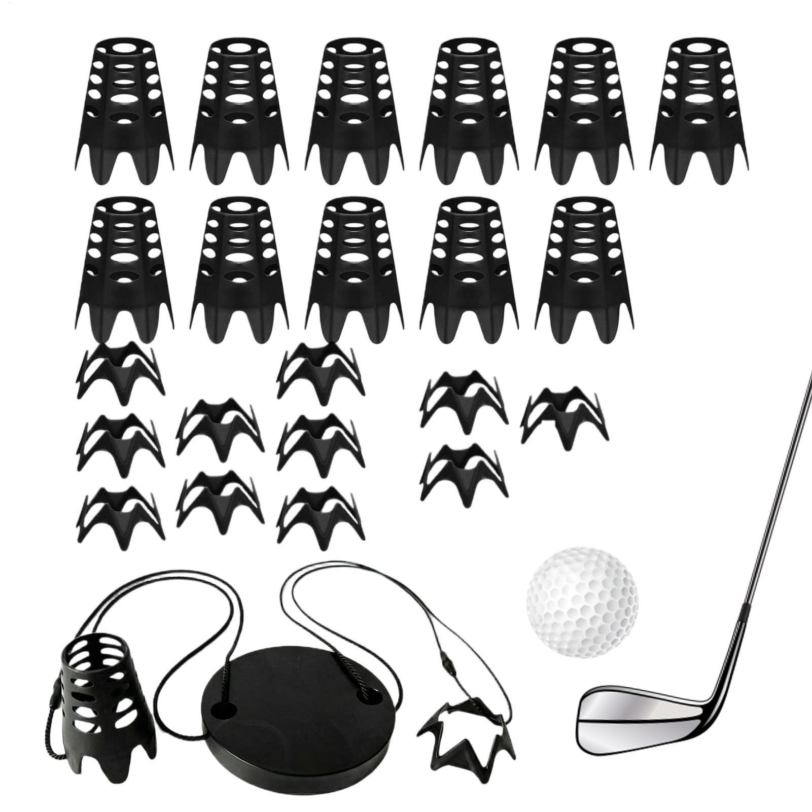 Kids Outdoor House Accessories - Golfmatten-Tee-Halter-Set, wiederverwendbar, stabil, für Indoor-/Outdoor-Training, Zubehör