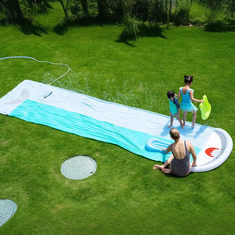 Aufblasbare Wal-Wasserrutsche  – Kids Outdoor Water Sprinkler Bewertung und Preis