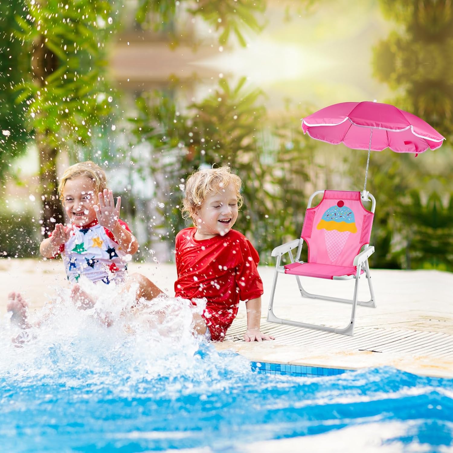 1 Set klappbarer Strandstuhl m – Kids Outdoor Lounge Furniture Bewertung und Preis