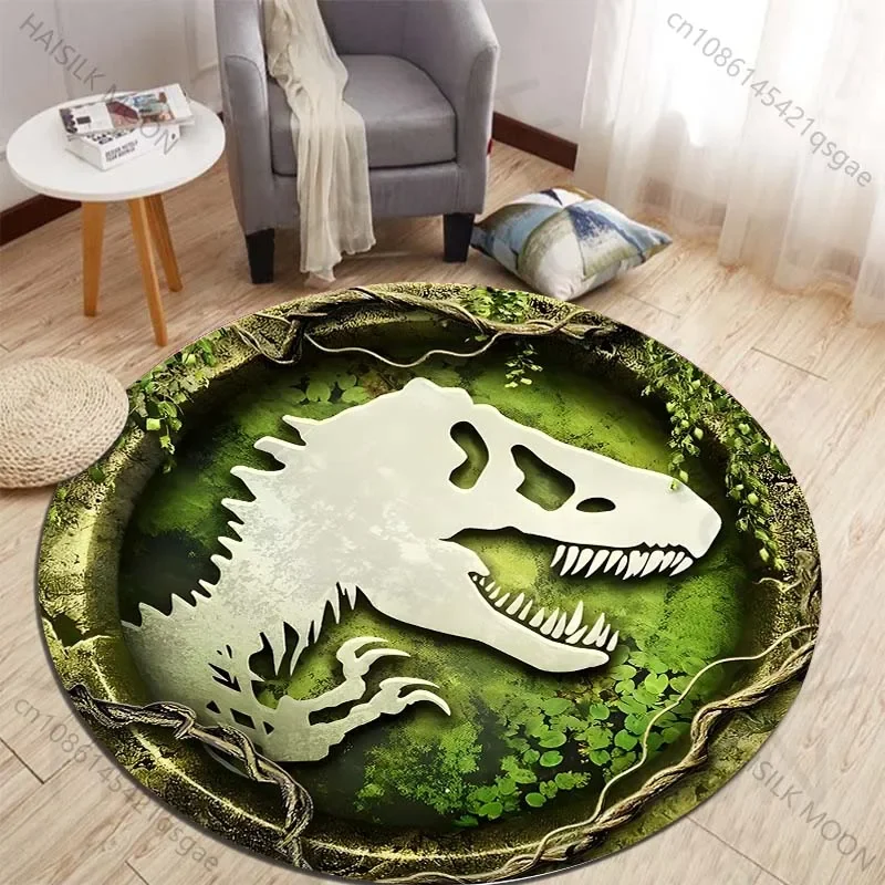 HD 3D-Dinosaurier-Druck, runde – Kids Outdoor Flooring Bewertung und Preis