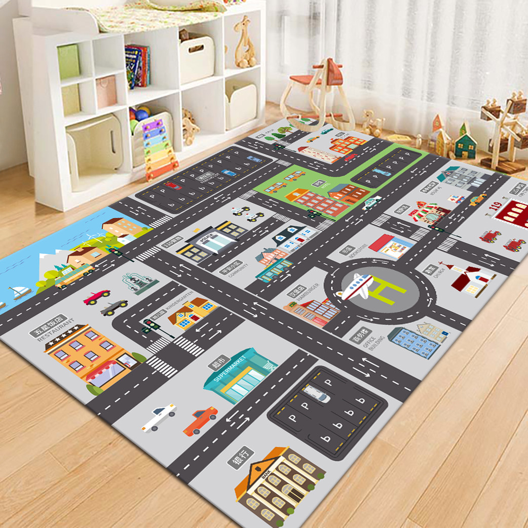 VIKAMA Stadtstraßenkarte Kinde – Kids Outdoor Flooring Bewertung und Preis