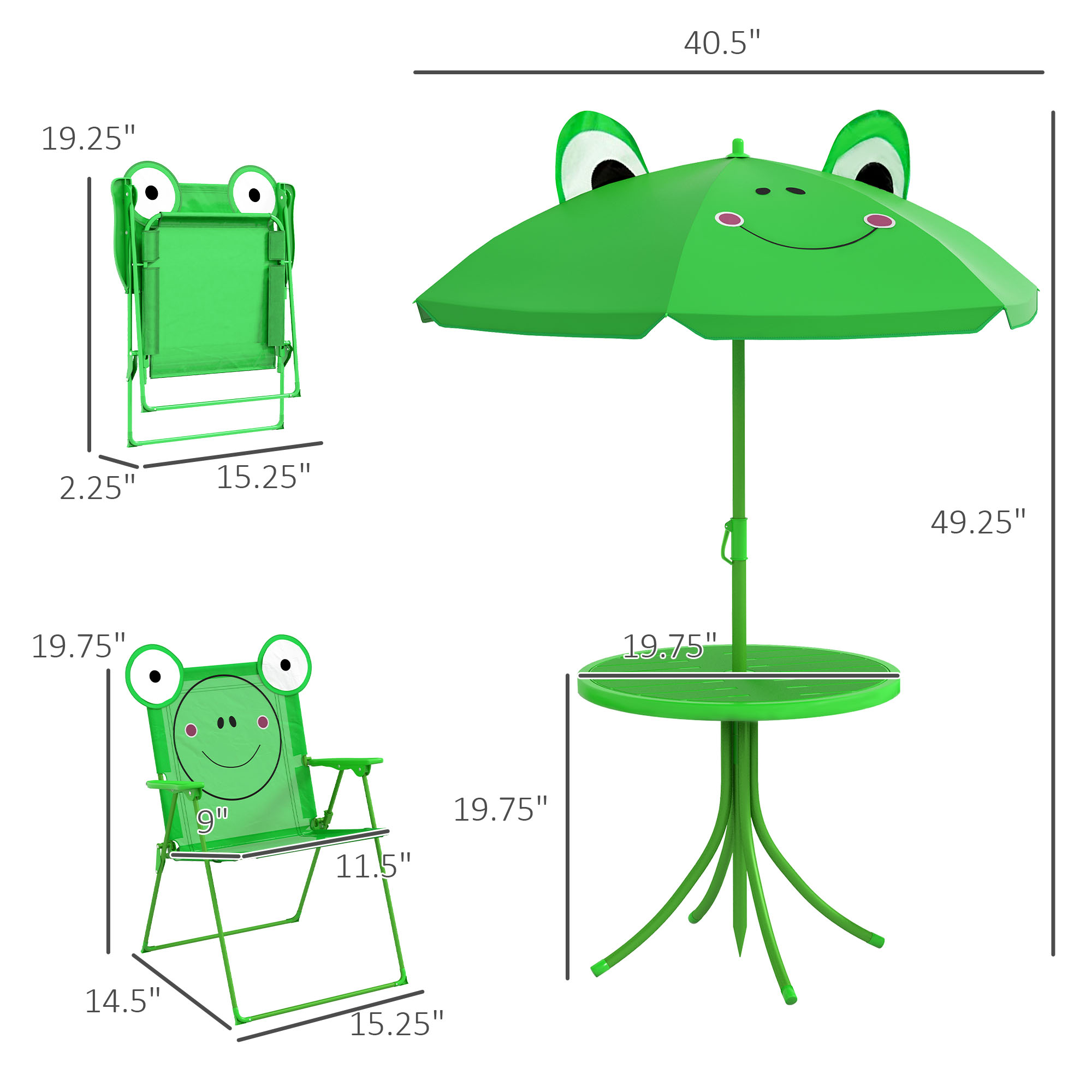 Kinder Tisch- und Stuhl-Set, K – Kids Outdoor Chair And Table Bewertung und Preis