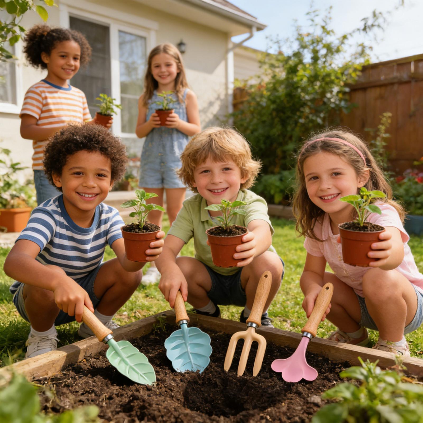 Gartenset für Kinder, 4-teilig – Kids Outdoor Play Yard Bewertung und Preis