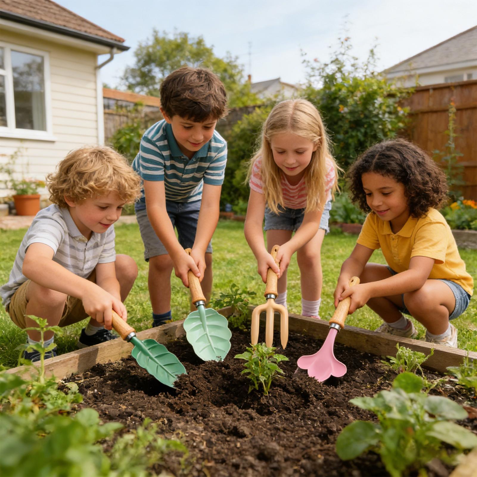 Gartenset für Kinder, 4-teilig – Kids Outdoor Play Yard Bewertung und Preis
