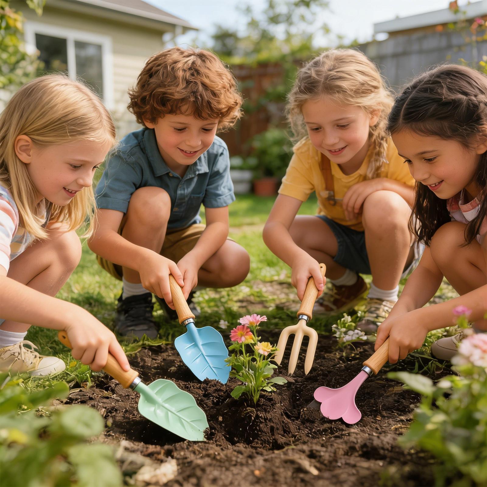 Gartenset für Kinder, 4-teilig – Kids Outdoor Play Yard Bewertung und Preis
