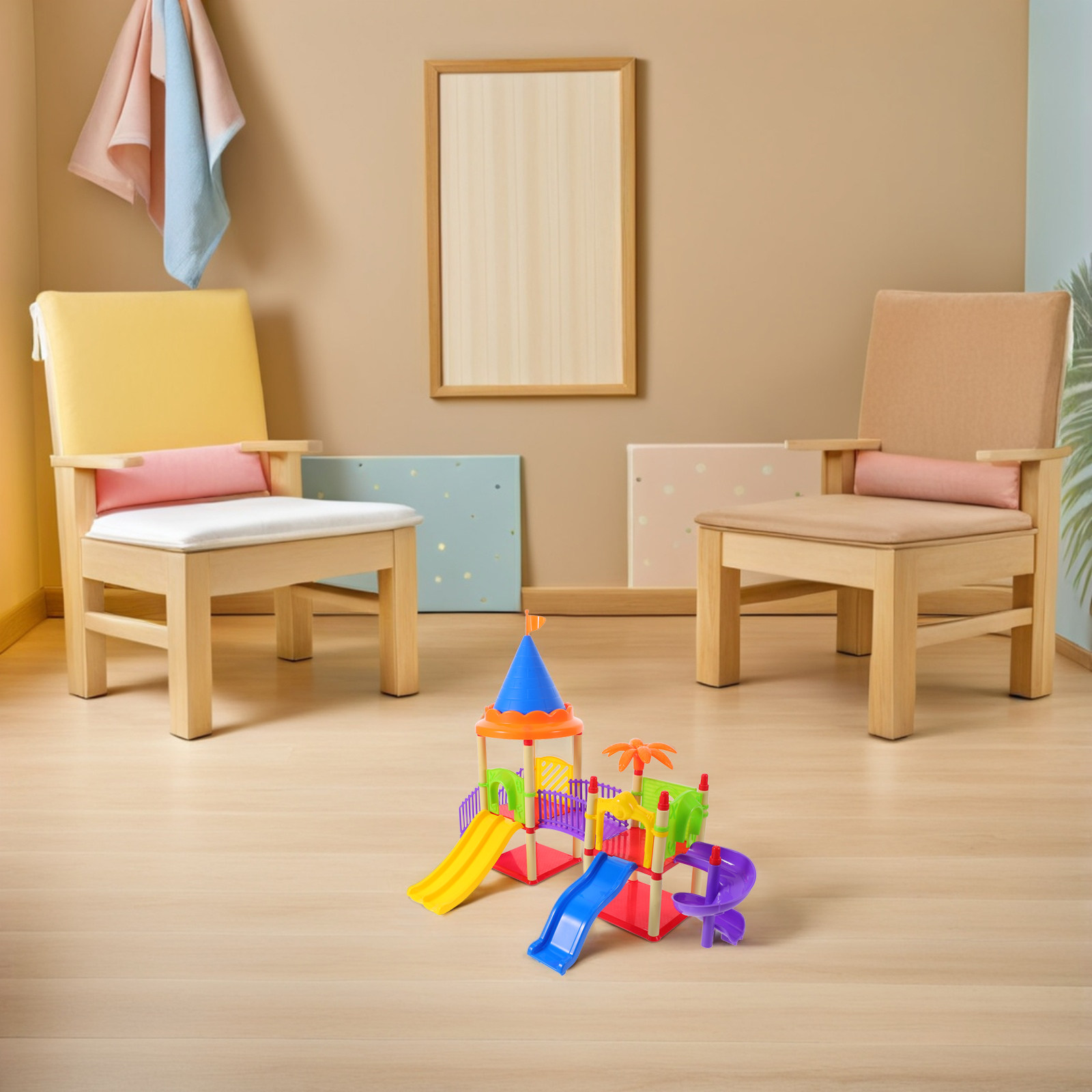 Mini-Spielhaus mit Rutsche für – Kids Outdoor House Accessories Bewertung und Preis