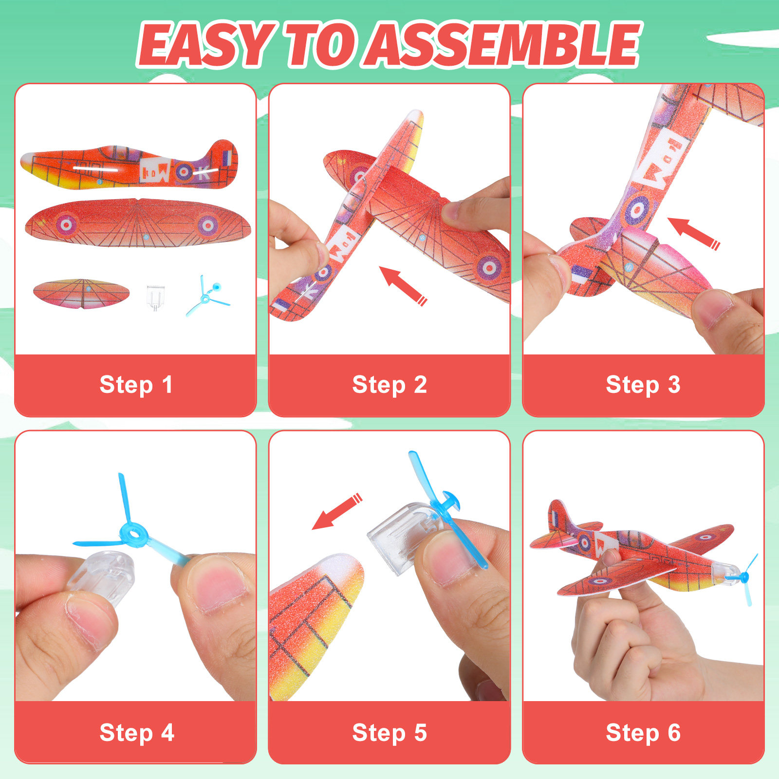 36 Stück Schaumstoff-Flugzeugm – Play Kids Outdoor Bewertung und Preis