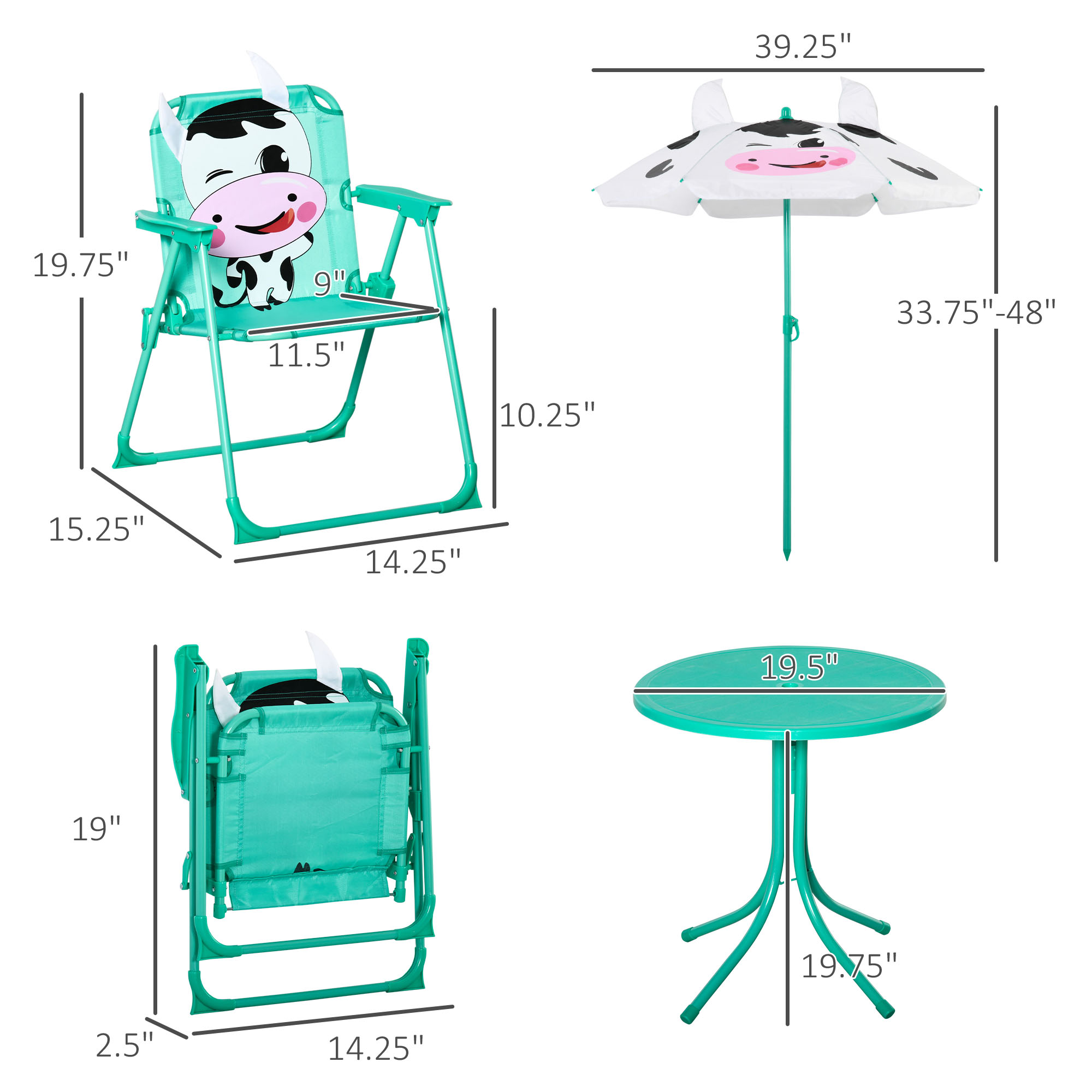 Kinder Tisch- und Stuhl-Set, K – Kids Outdoor Chair And Table Bewertung und Preis
