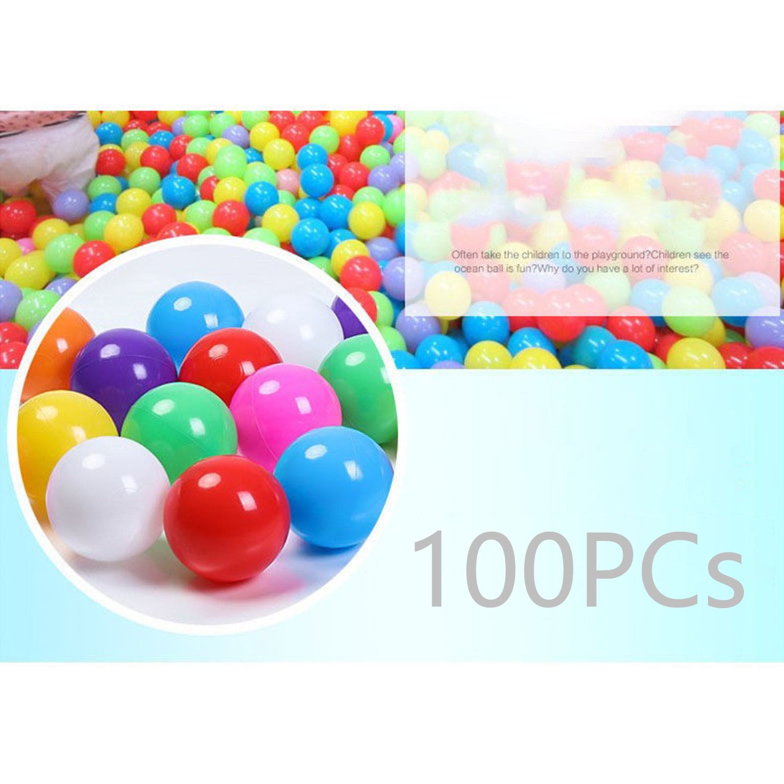 100 Stück 55MM Baby Plastikbäl – Kids Outdoor House Accessories Bewertung und Preis