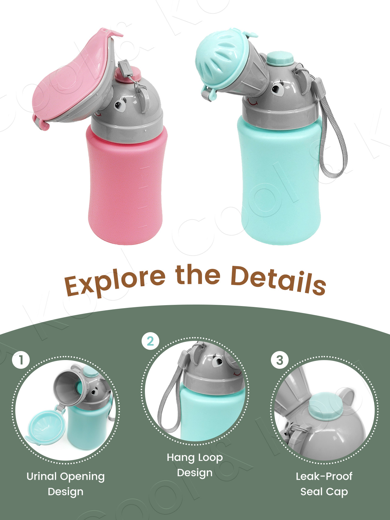 Tragbare Kinder-Reiseflasche,  – Kids Outdoor Urinal Bewertung und Preis