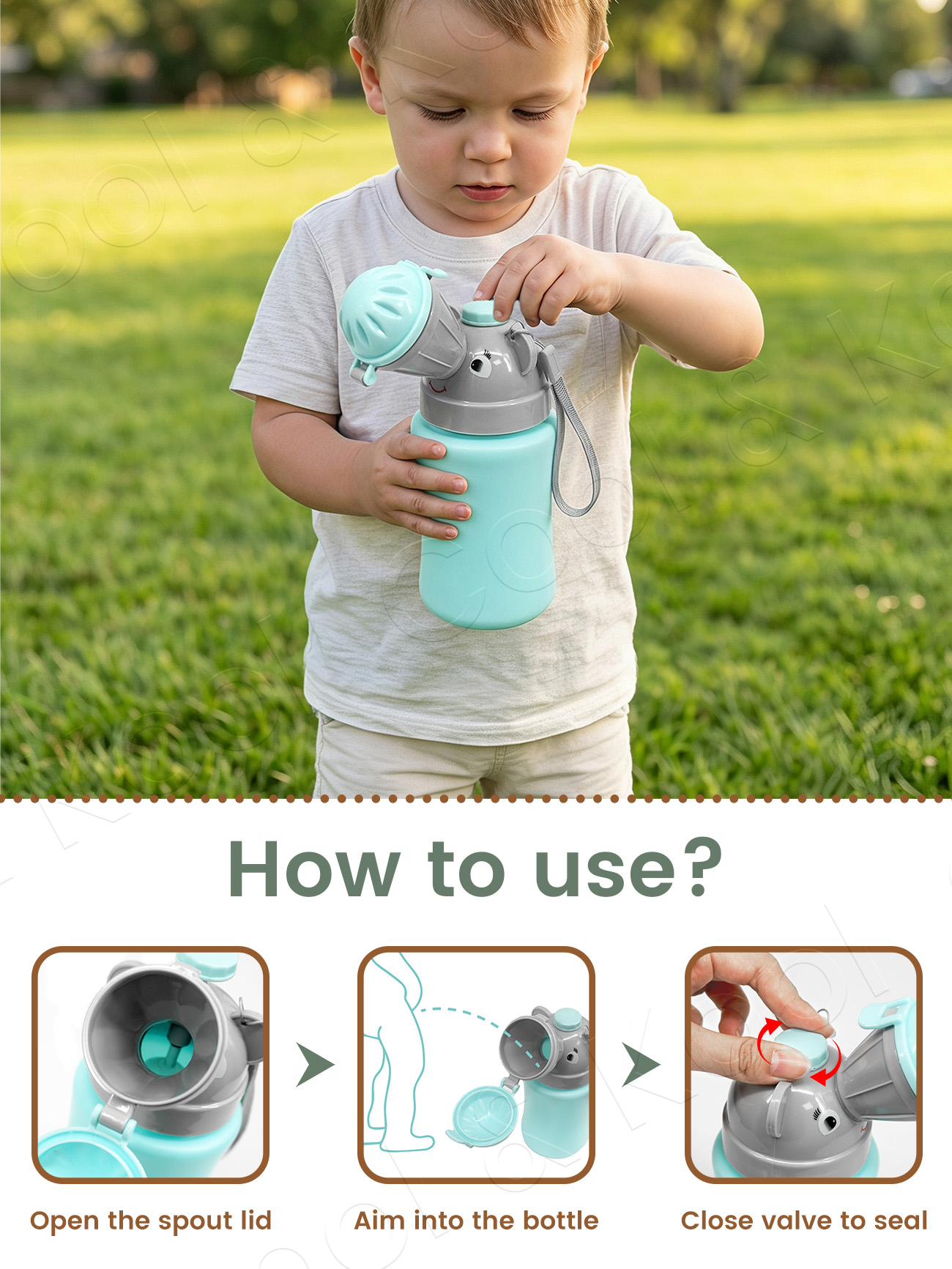 Tragbare Kinder-Reiseflasche,  – Kids Outdoor Urinal Bewertung und Preis