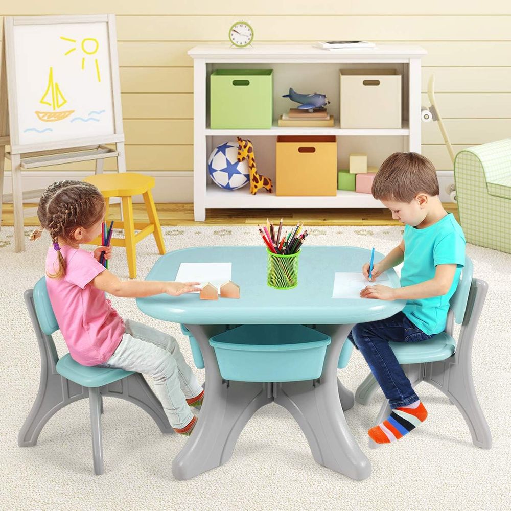 Kindertisch und -stühle, 3-tei – Kids Outdoor Chair And Table Bewertung und Preis