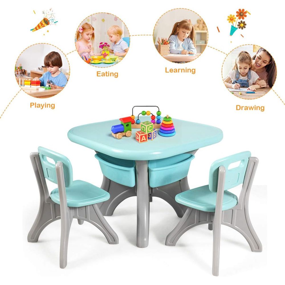 Kindertisch und -stühle, 3-tei – Kids Outdoor Chair And Table Bewertung und Preis