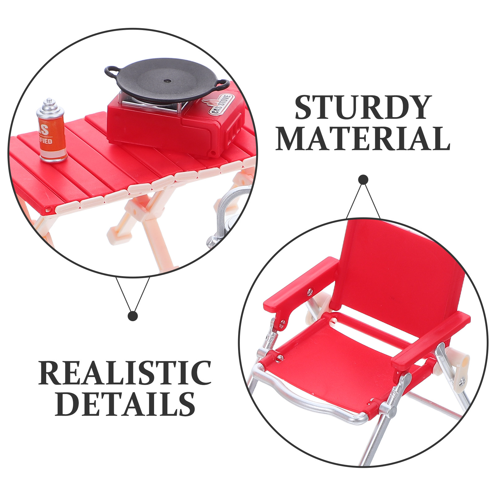 1Set Miniatur-Campingzubehör K – Kids Outdoor Chair And Table Bewertung und Preis